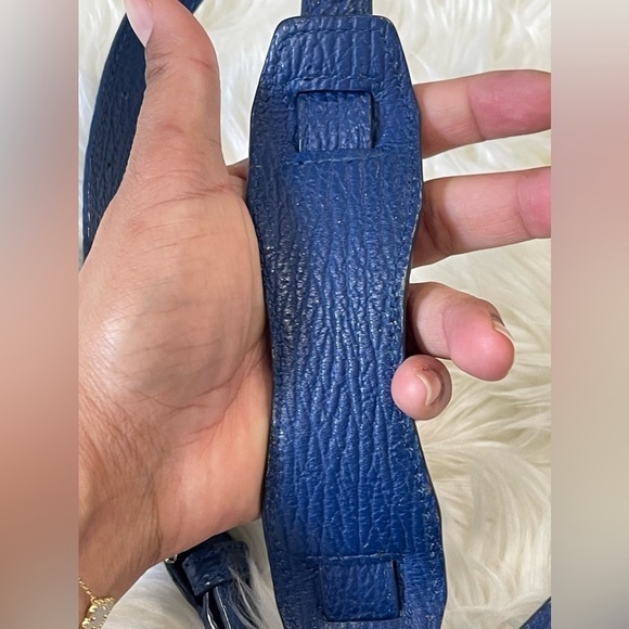 3.1 Phillip Lim Pashli Medium Calfskin Leather Satchel Royal Blue - Picture 12 of 16